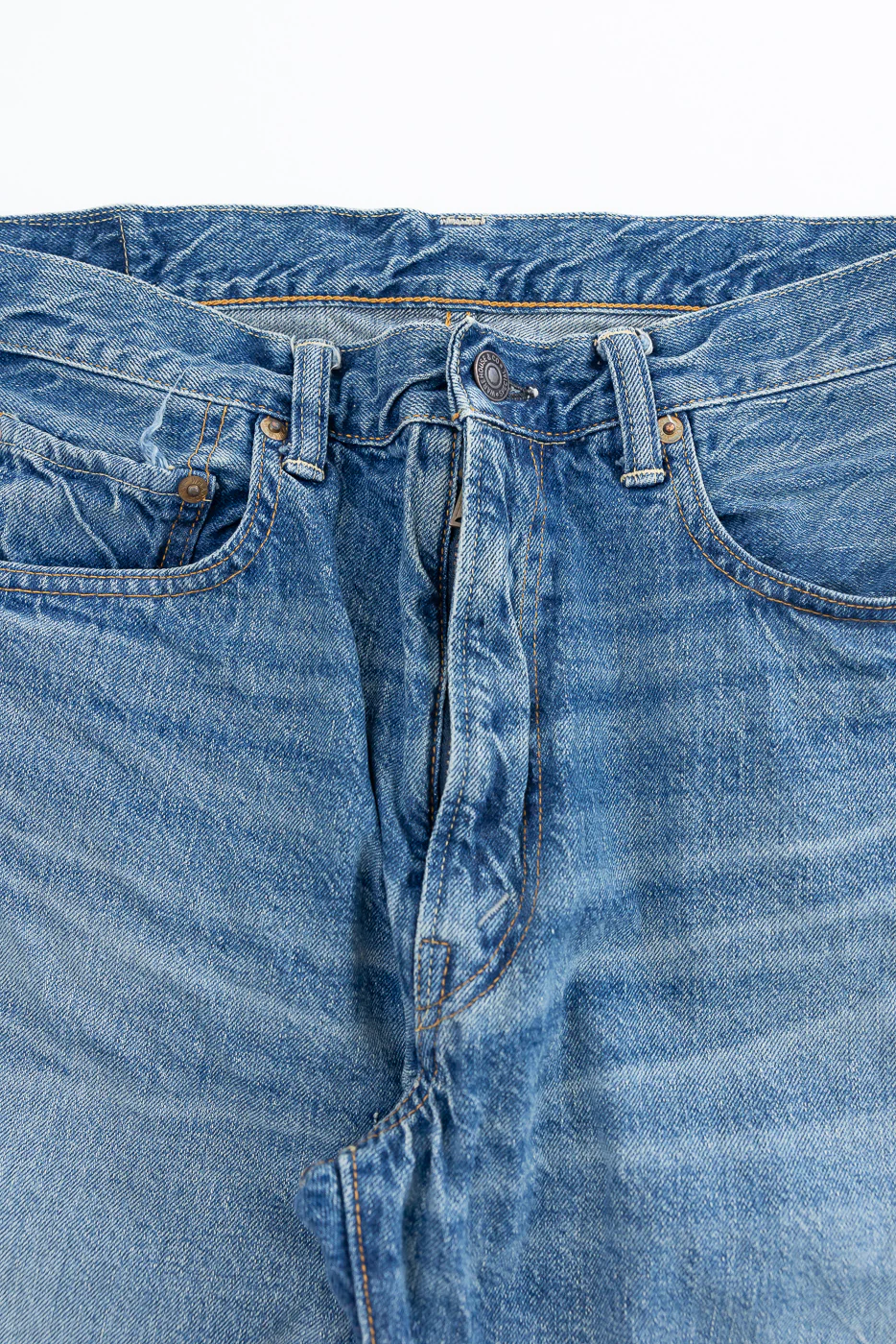 Lot 2nd-Hand 1105 - 12oz Used Washed Indigo Denim - Tapered Fit - Image 2