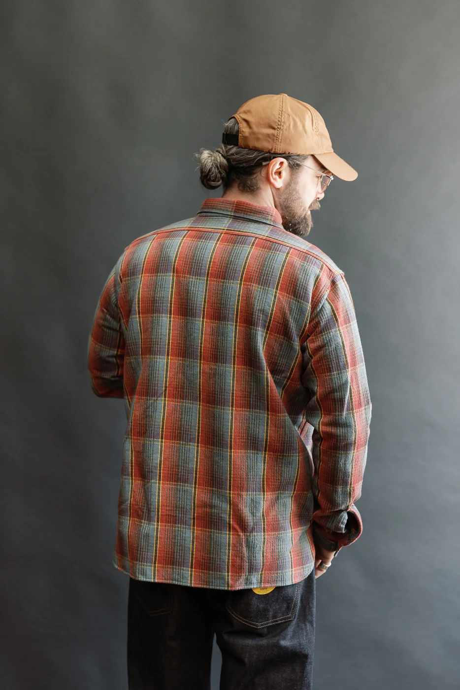 Lot 3022 - Flannel Shirt w/ Chinstrap G Pattern - Red, Navy - Image 11