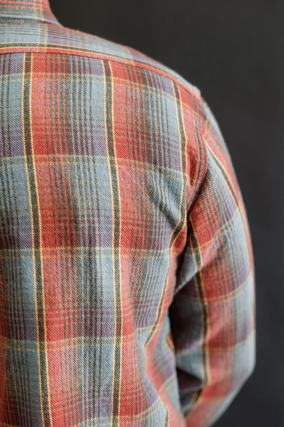 Lot 3022 - Flannel Shirt w/ Chinstrap G Pattern - Red, Navy - Image 18