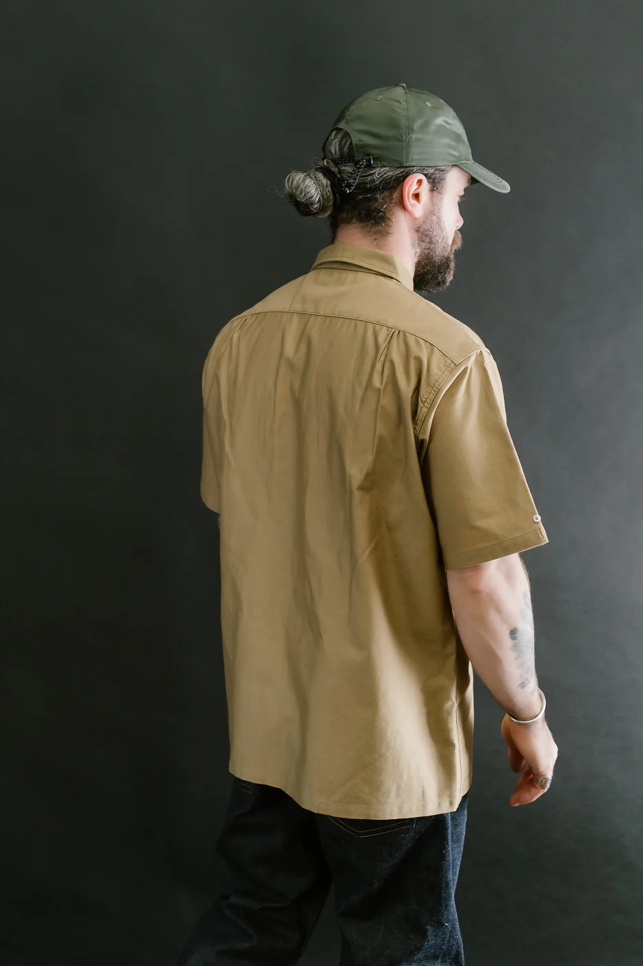 Lot 3091 - S/S Open Collar Shirt - Camel - Image 12