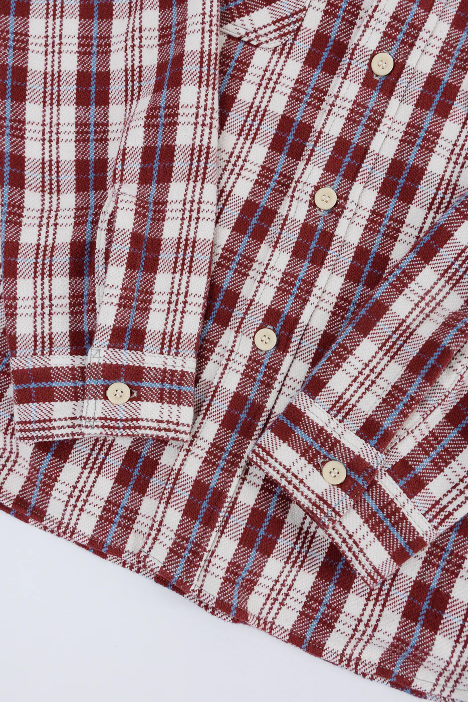 Lot 3104 - Flannel Shirt E Pattern - Maroon O/W - Image 4