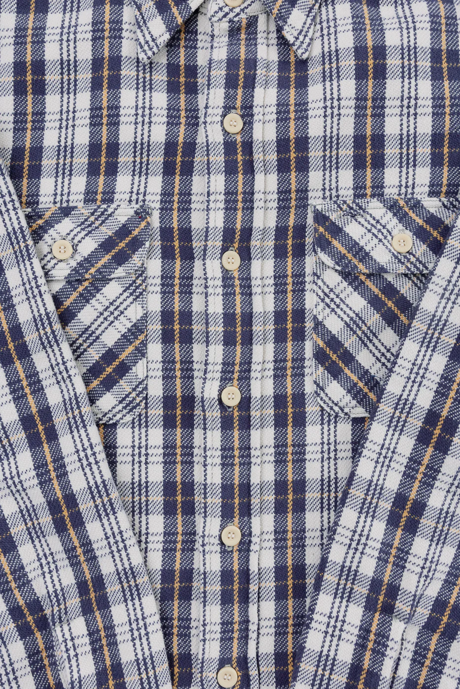 Lot 3104 - Flannel Shirt E Pattern - Navy O/W - Image 3