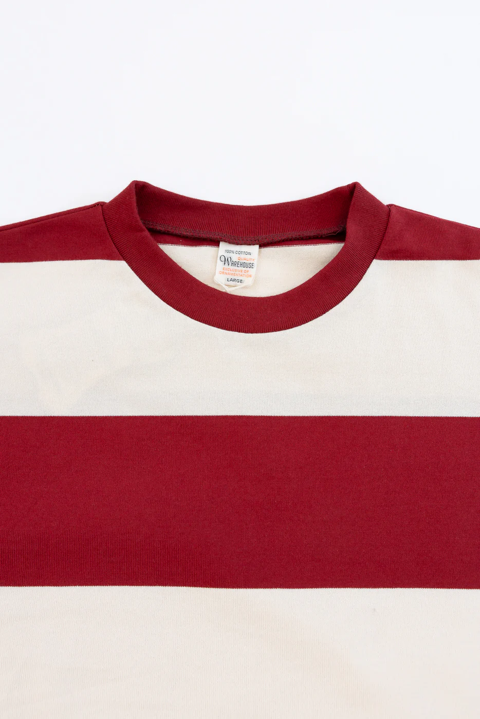 Lot 4108 - Border T-Shirt 4 Inch Stripe  - Bordeaux, Kinari - Image 2