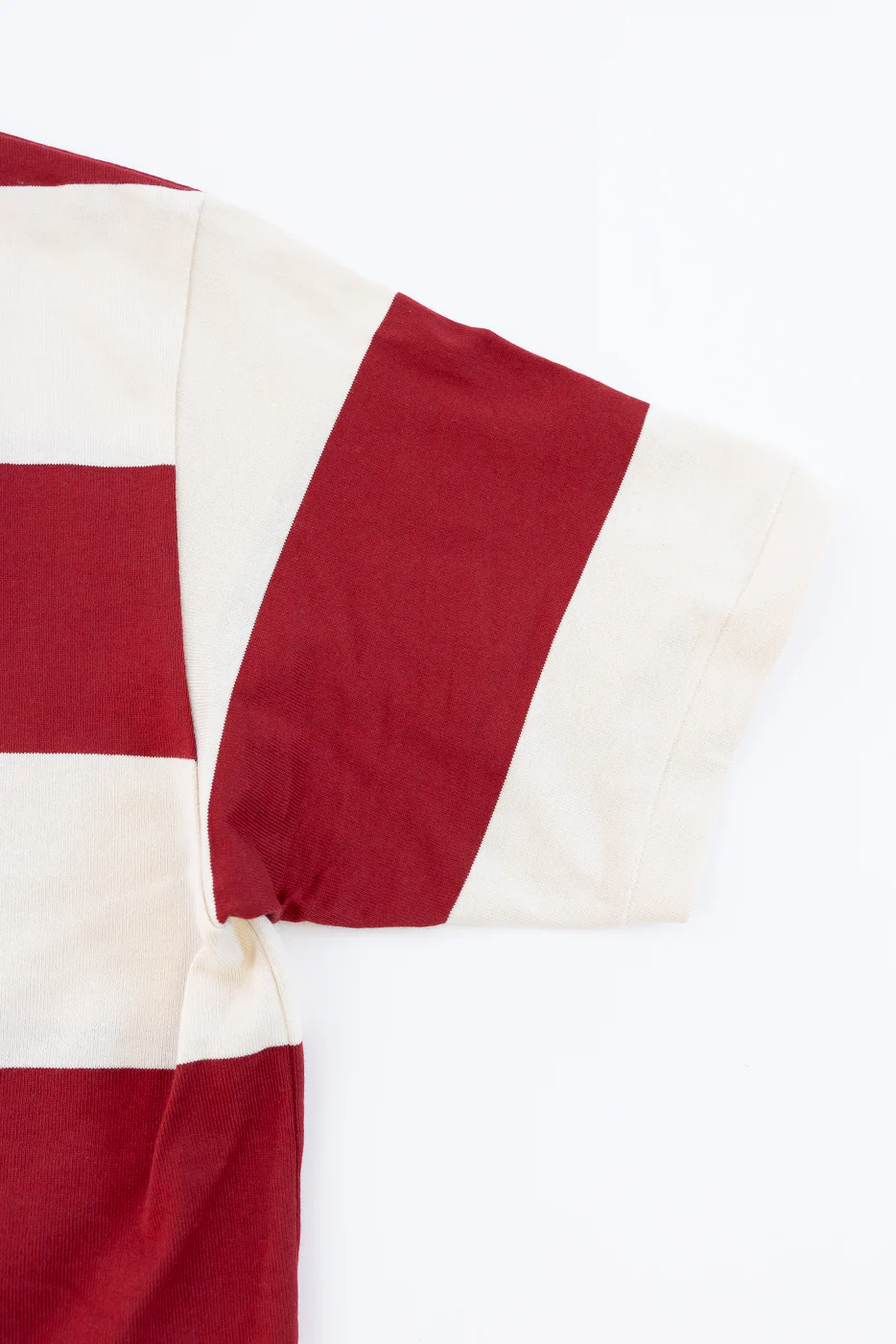 Lot 4108 - Border T-Shirt 4 Inch Stripe  - Bordeaux, Kinari - Image 3