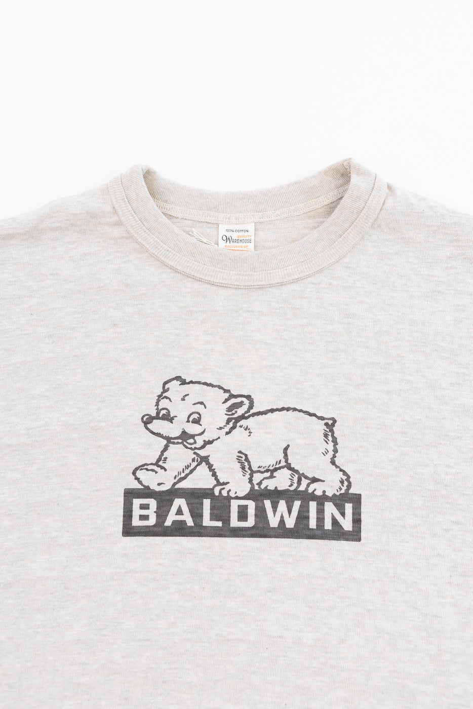Lot 4601 - Baldwin Print T-Shirt - Oatmeal, Black - Image 2