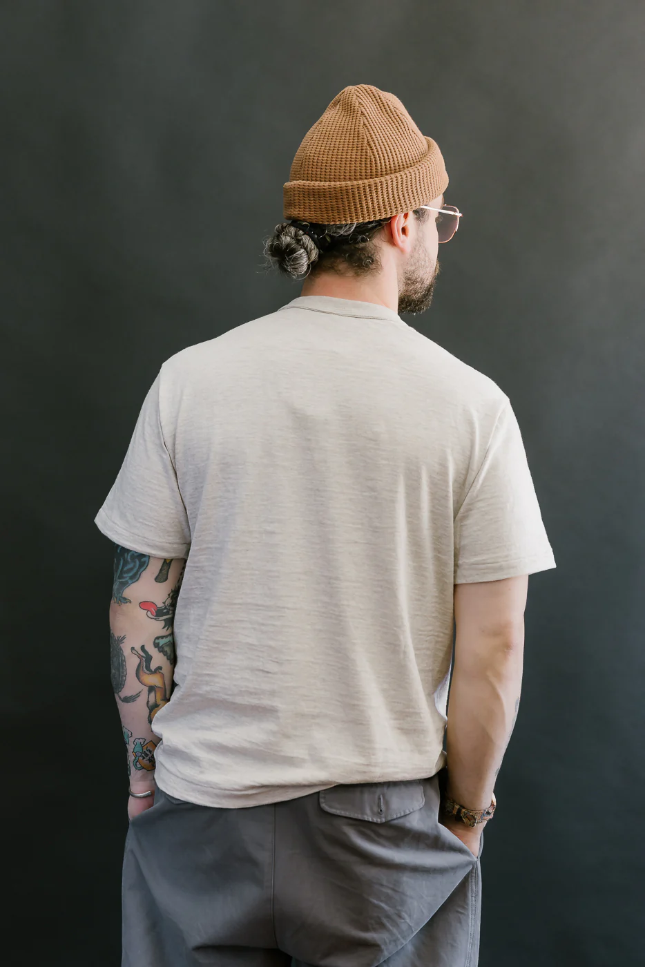 Lot 4601 - Baldwin Print T-Shirt - Oatmeal, Black - Image 9