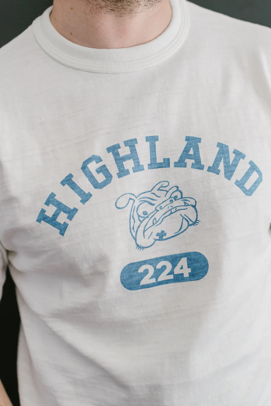 Lot 4601 - Highland Print T-Shirt - Off White, Blue - Image 14