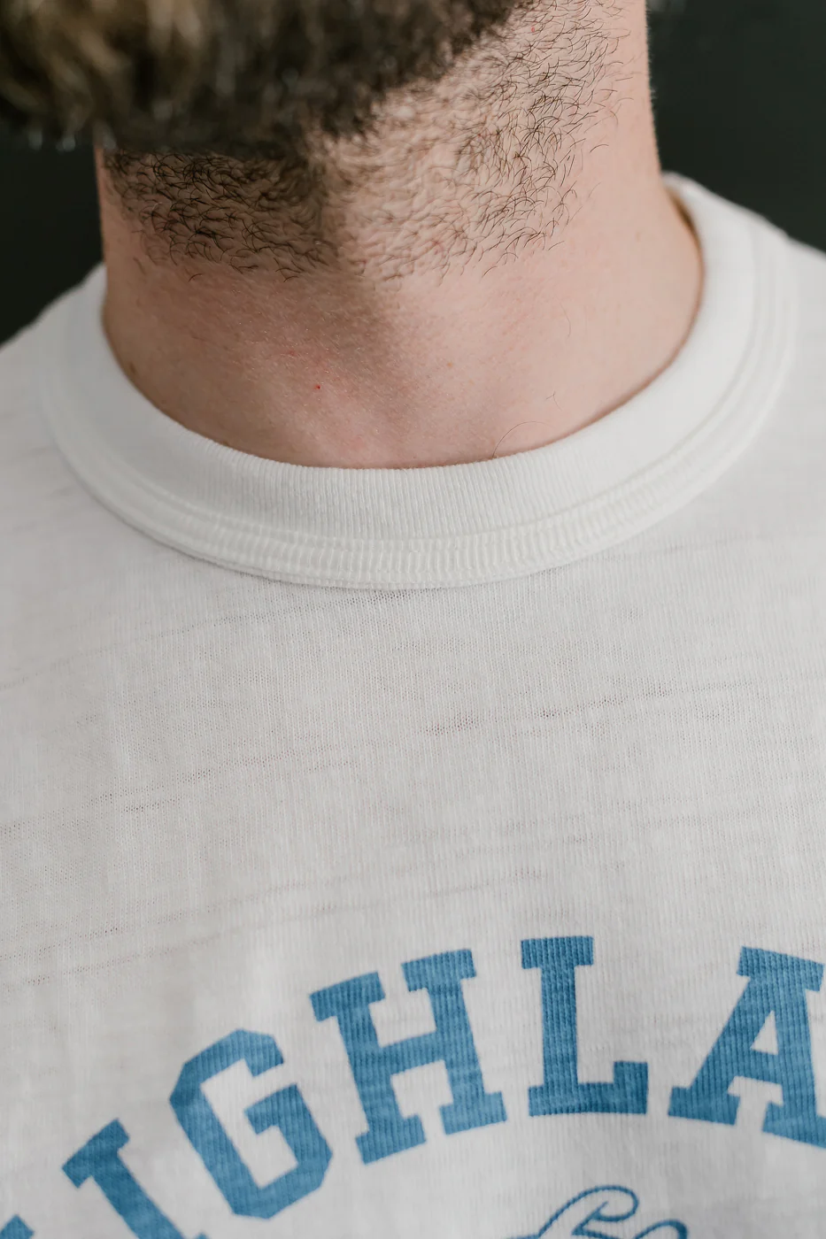 Lot 4601 - Highland Print T-Shirt - Off White, Blue - Image 15