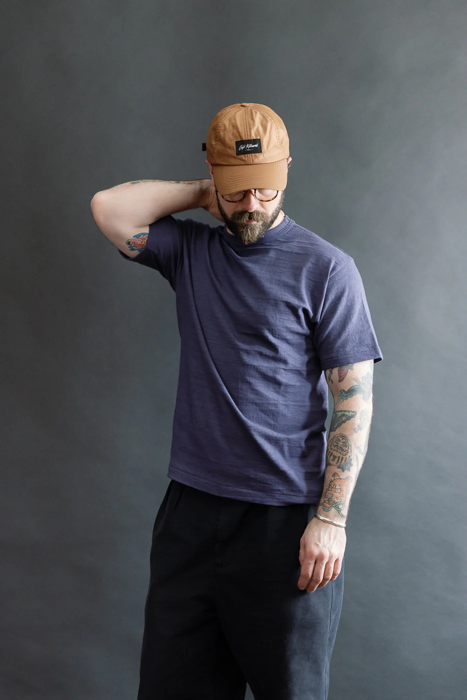 Lot 4601 - Slubby Cotton T-Shirt - Eggplant - Image 13