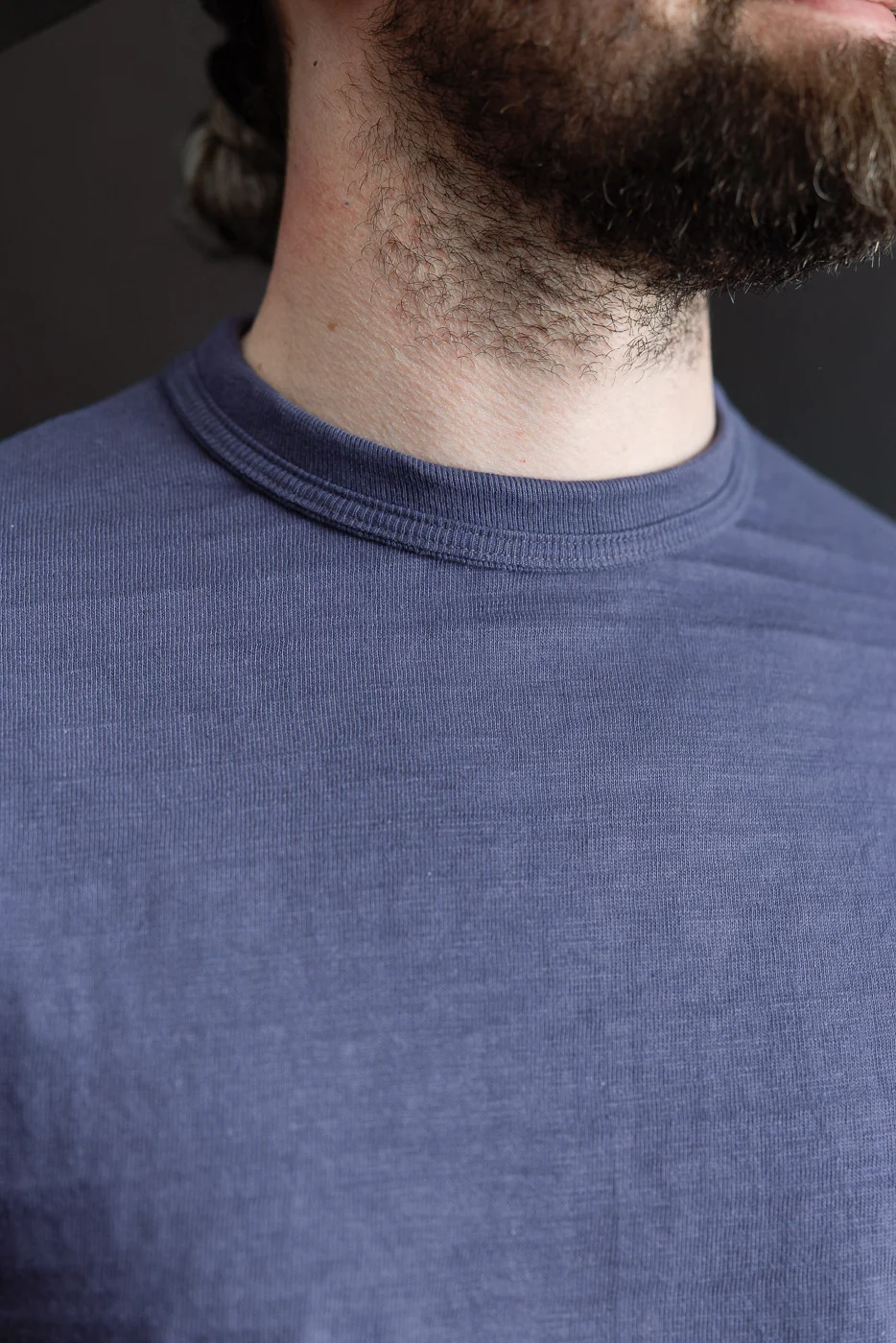 Lot 4601 - Slubby Cotton T-Shirt - Eggplant - Image 15