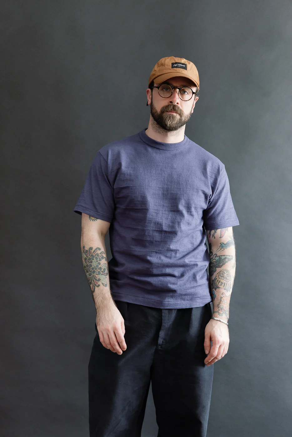 Lot 4601 - Slubby Cotton T-Shirt - Eggplant - Image 8