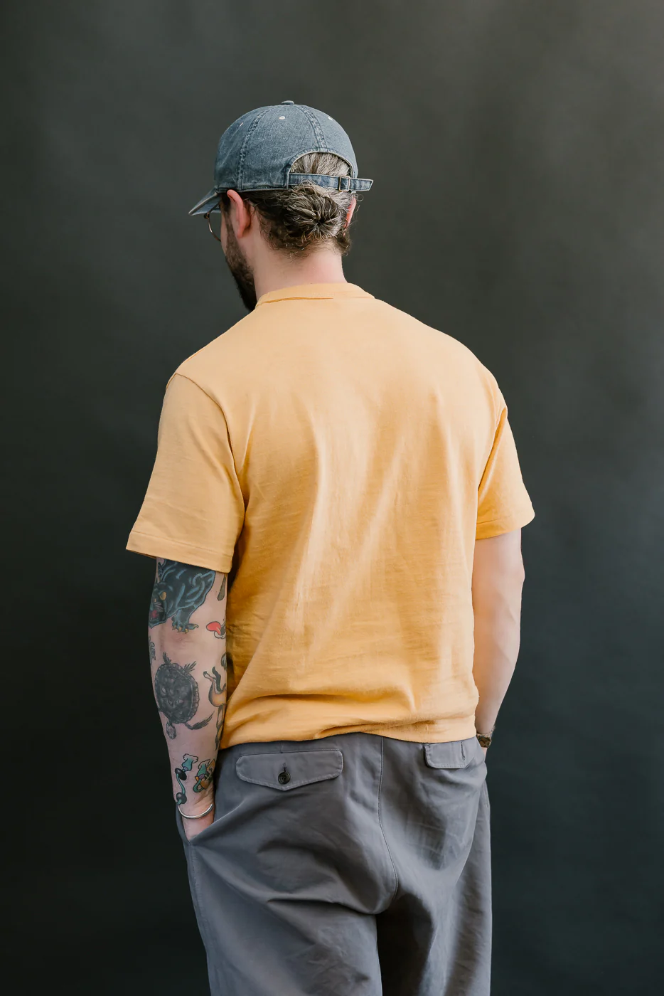 Lot 4601 - Slubby Cotton T-Shirt - Orange - Image 11