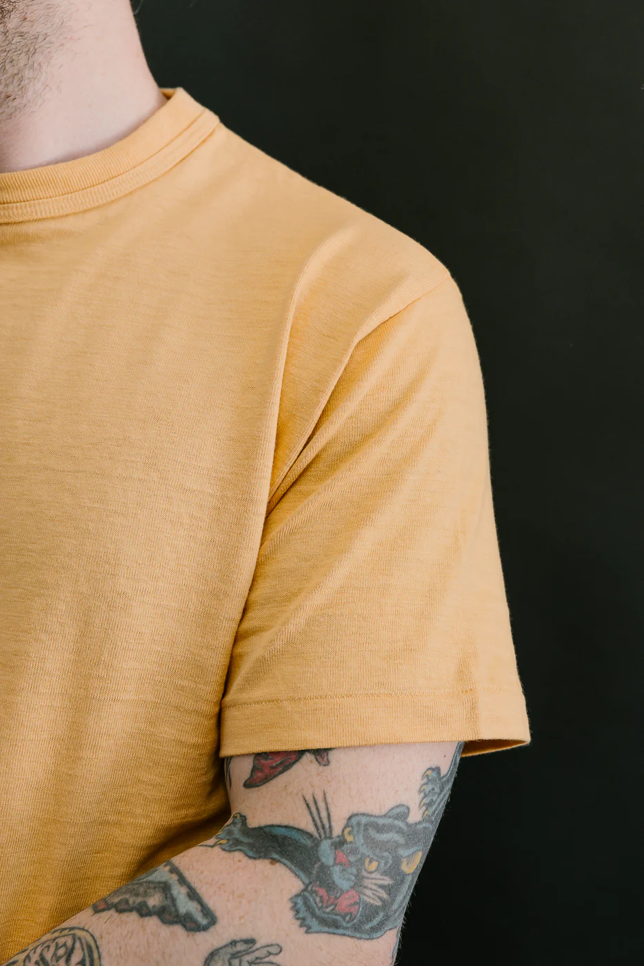 Lot 4601 - Slubby Cotton T-Shirt - Orange - Image 15