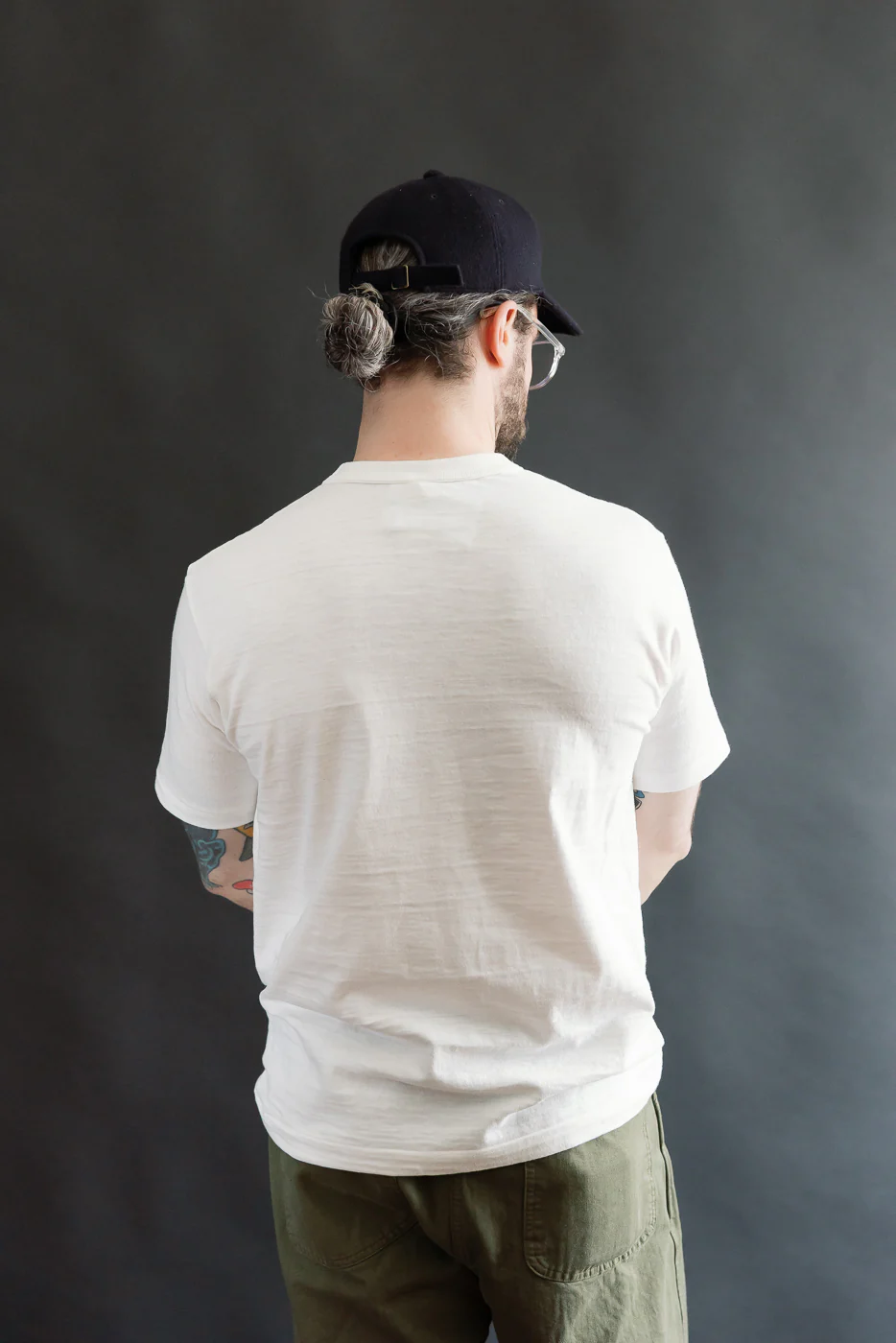 Lot 4601 - Slubby Cotton T-Shirt "Reserve" - Off White - Image 11