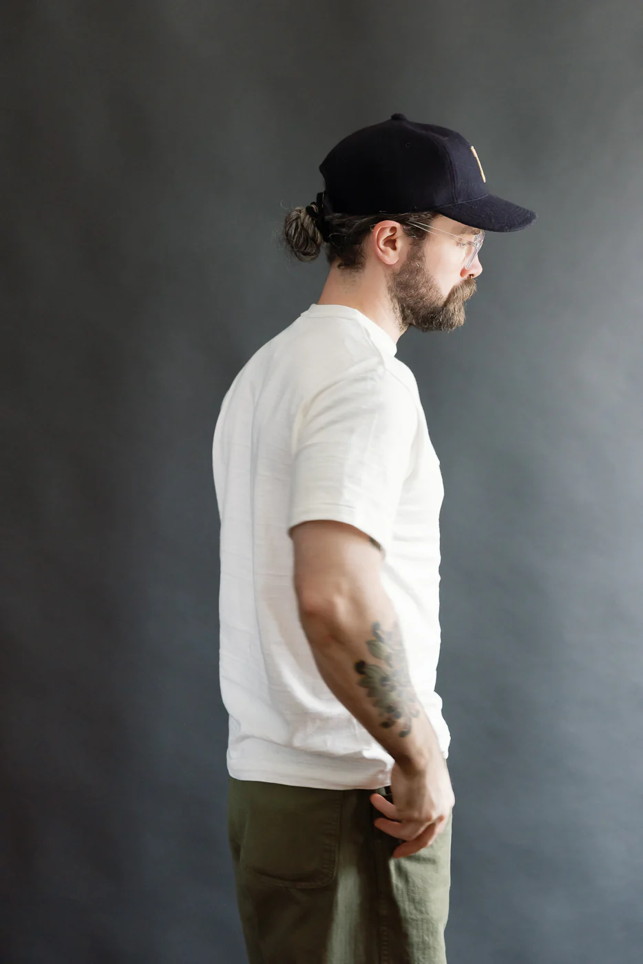 Lot 4601 - Slubby Cotton T-Shirt "Reserve" - Off White - Image 12