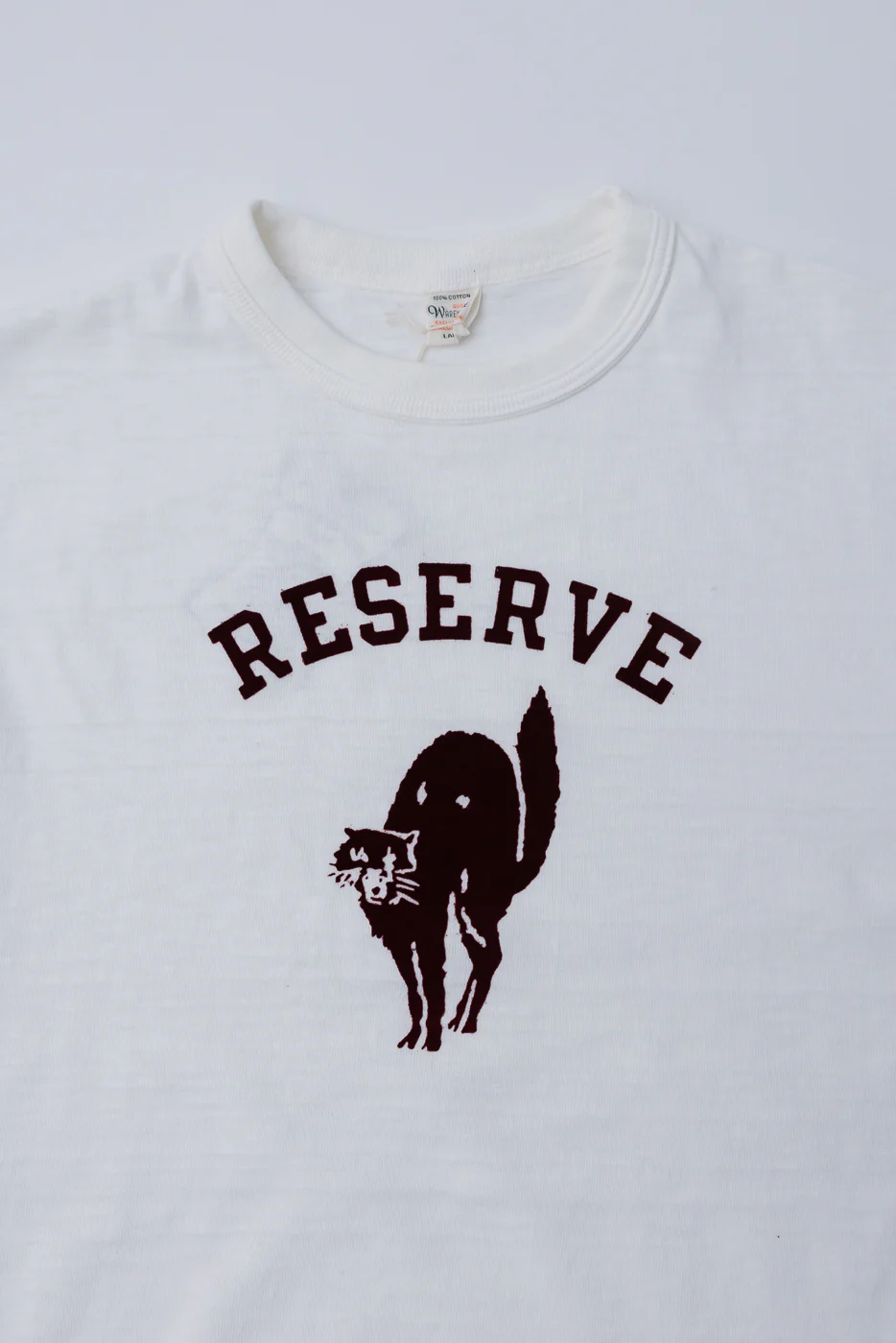 Lot 4601 - Slubby Cotton T-Shirt "Reserve" - Off White - Image 2
