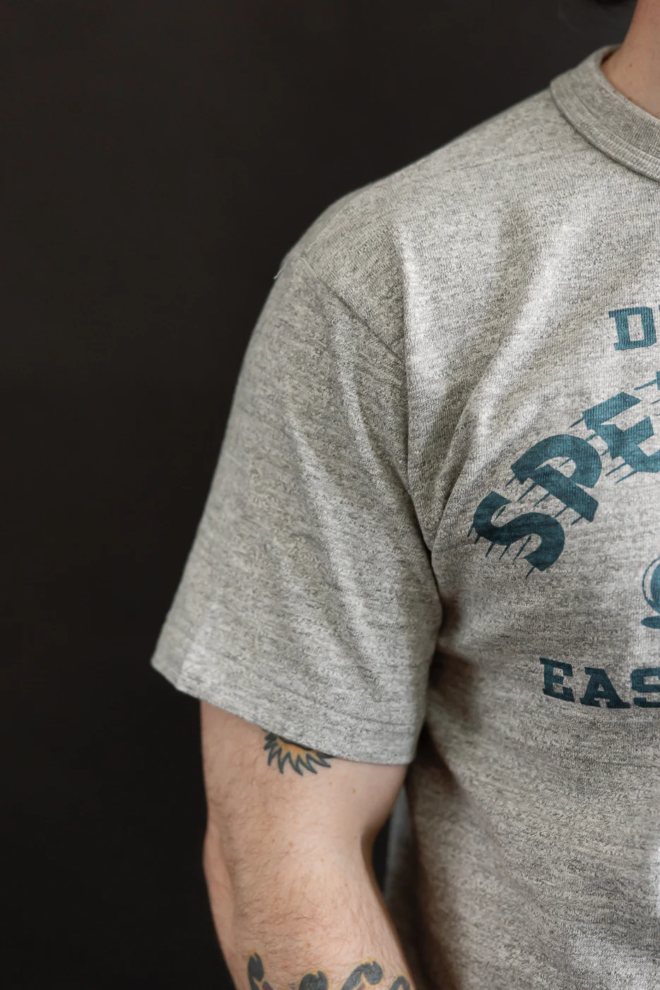 Lot 4601 - Slubby Cotton T-Shirt "Speed Parts" - Heather - Image 15
