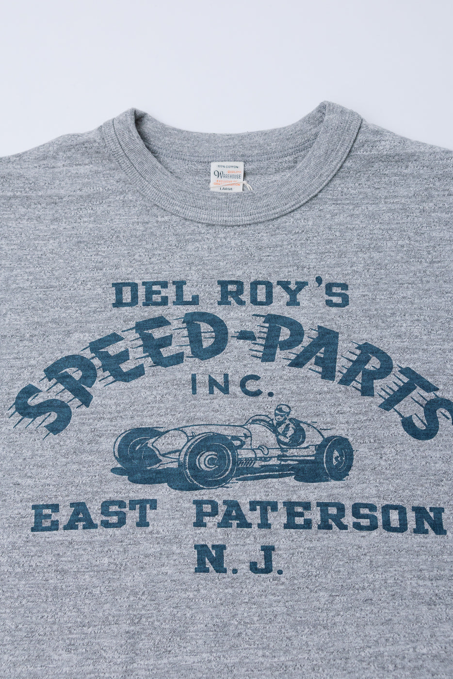 Lot 4601 - Slubby Cotton T-Shirt "Speed Parts" - Heather - Image 2