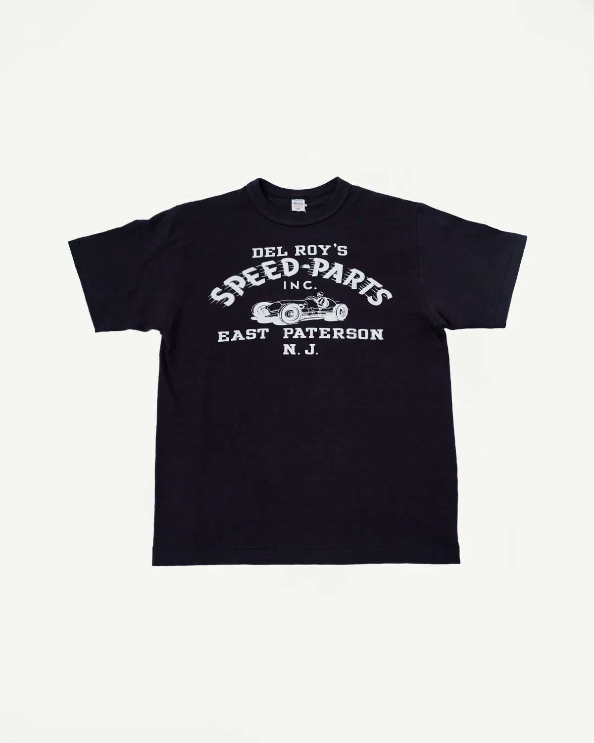 Lot 4601 - Slubby Cotton T-Shirt "Speed Parts" - Sumi