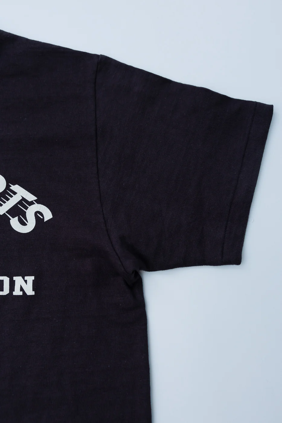 Lot 4601 - Slubby Cotton T-Shirt "Speed Parts" - Sumi - Image 3