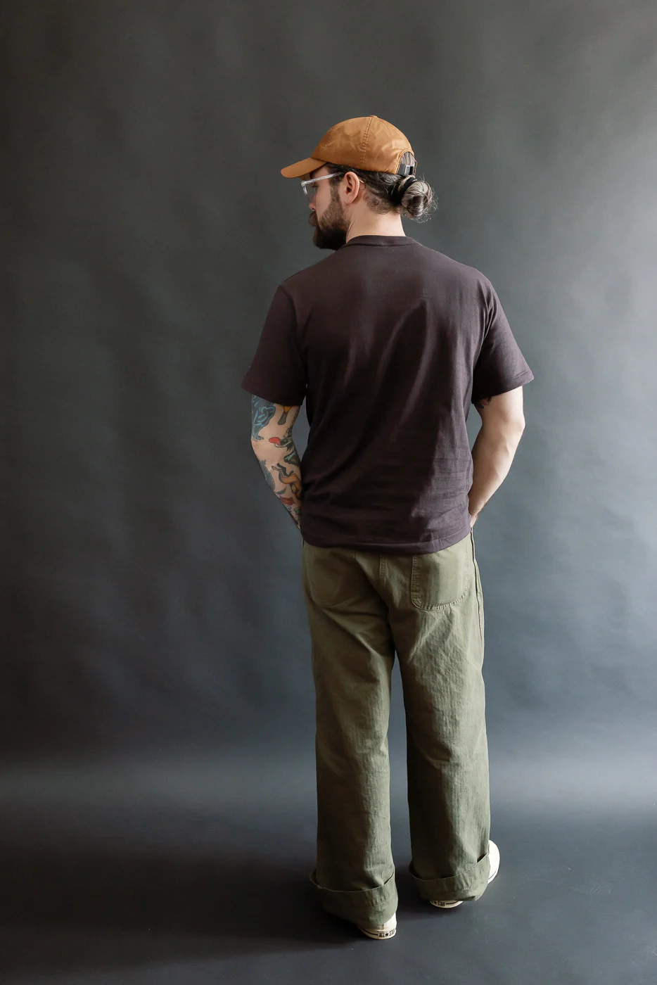 Lot 4601 - Slubby Cotton T-Shirt "Speed Parts" - Sumi - Image 7