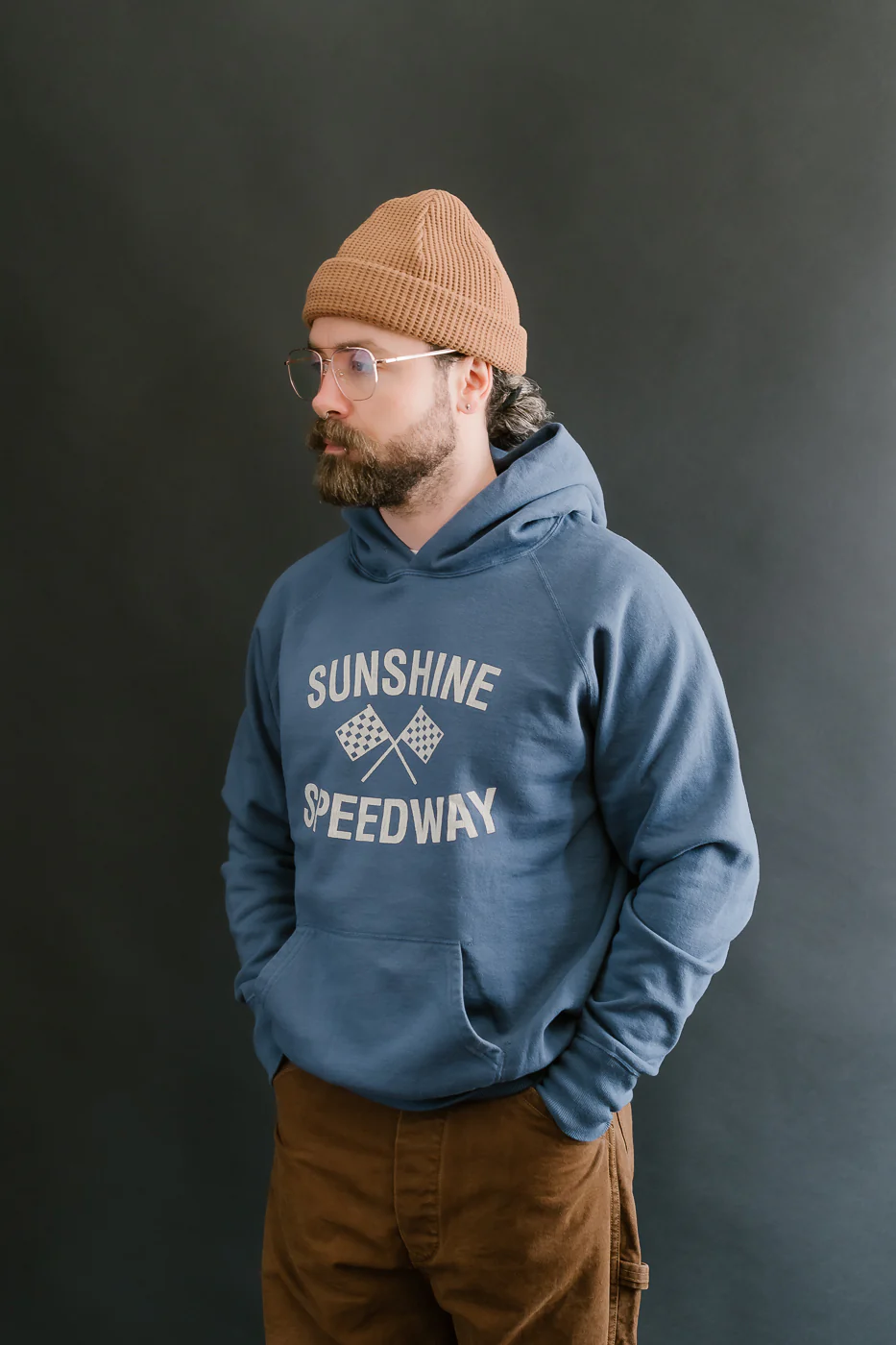 Lot 462-3 - "Sunshine Speedway" Print Sweat Parka - Blue - Image 9