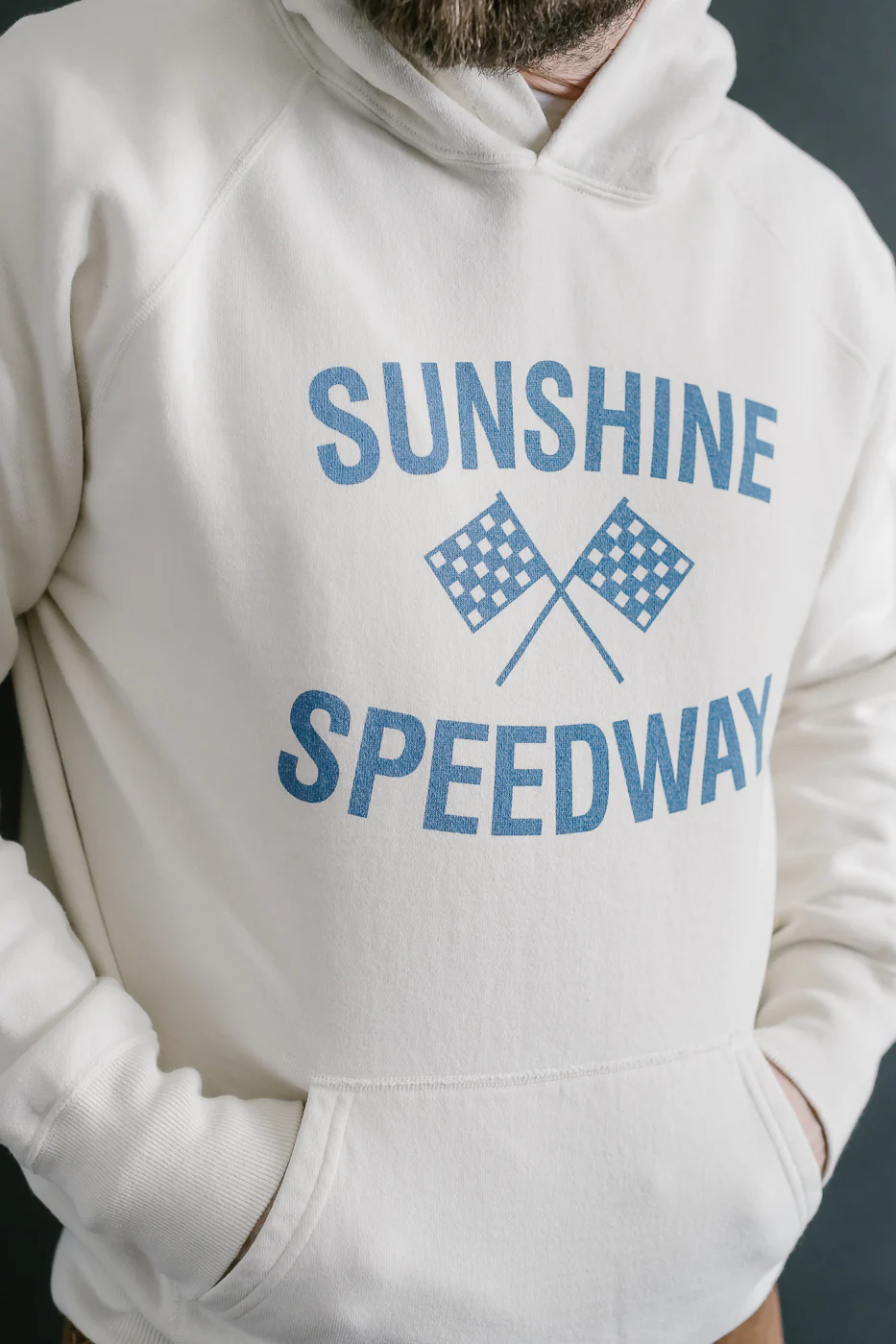Lot 462-3 - "Sunshine Speedway" Print Sweat Parka - Cream - Image 16