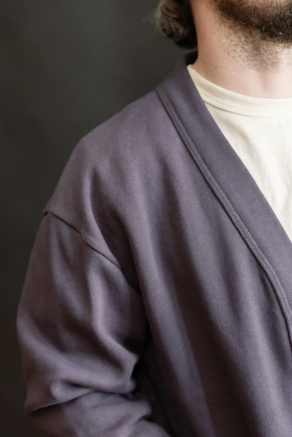 Lot 498 - 4 Needle Sweat Cardigan - Dark Navy - Image 17