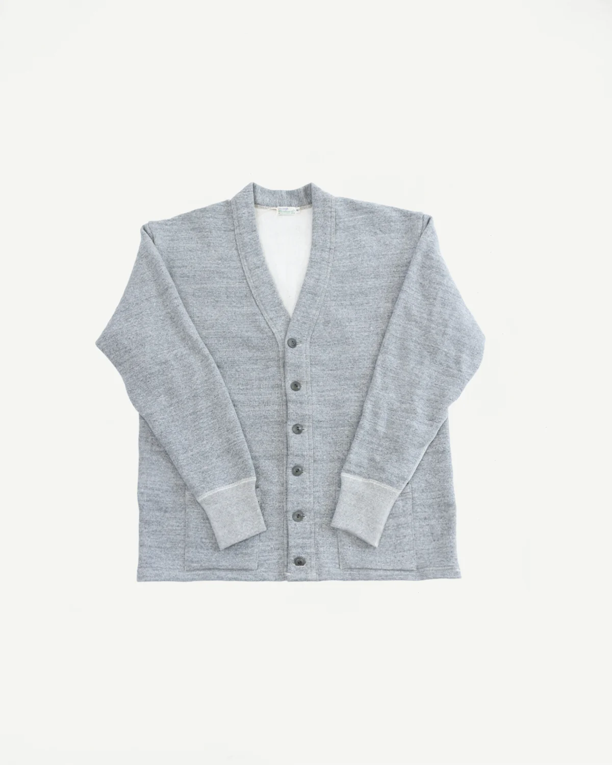 Lot 498 - 4 Needle Sweat Cardigan - Heather Grey