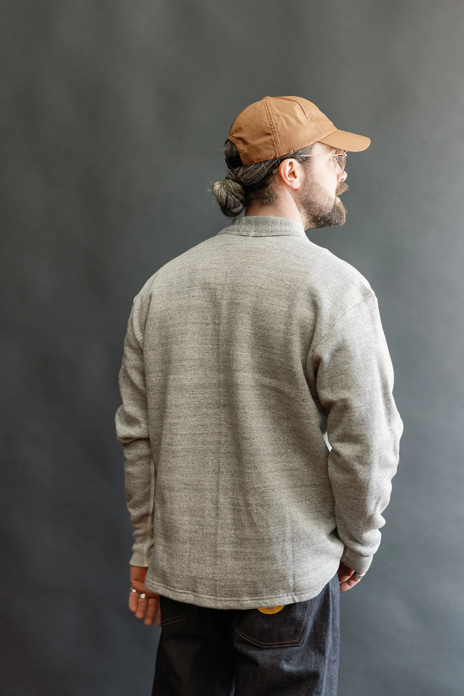 Lot 498 - 4 Needle Sweat Cardigan - Heather Grey - Image 11