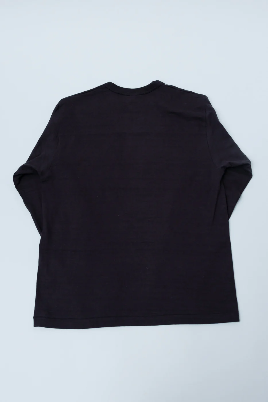 Lot 5906 - Slubby Cotton T-Shirt Long Sleeve - Sumi - Image 4