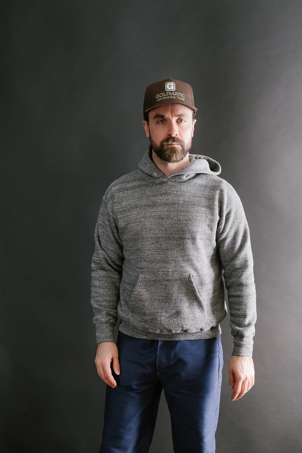 Lot 86002 - Loop Wheel Sweat Hoodie - Heather Charcoal - Image 14