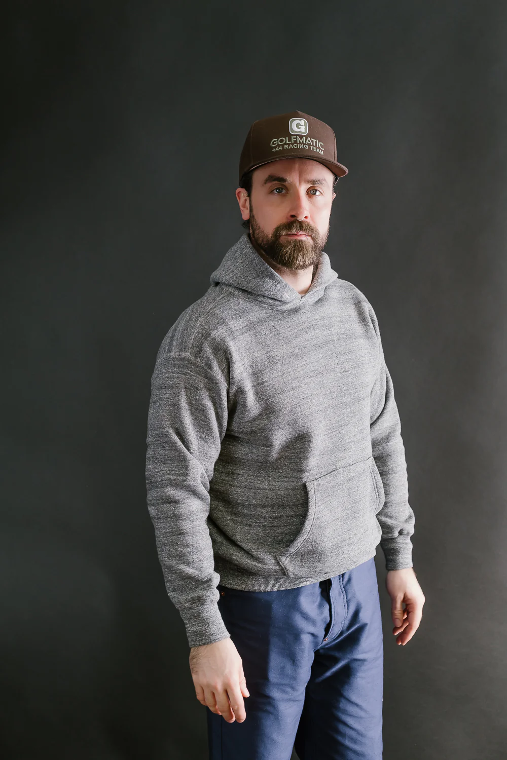 Lot 86002 - Loop Wheel Sweat Hoodie - Heather Charcoal - Image 9