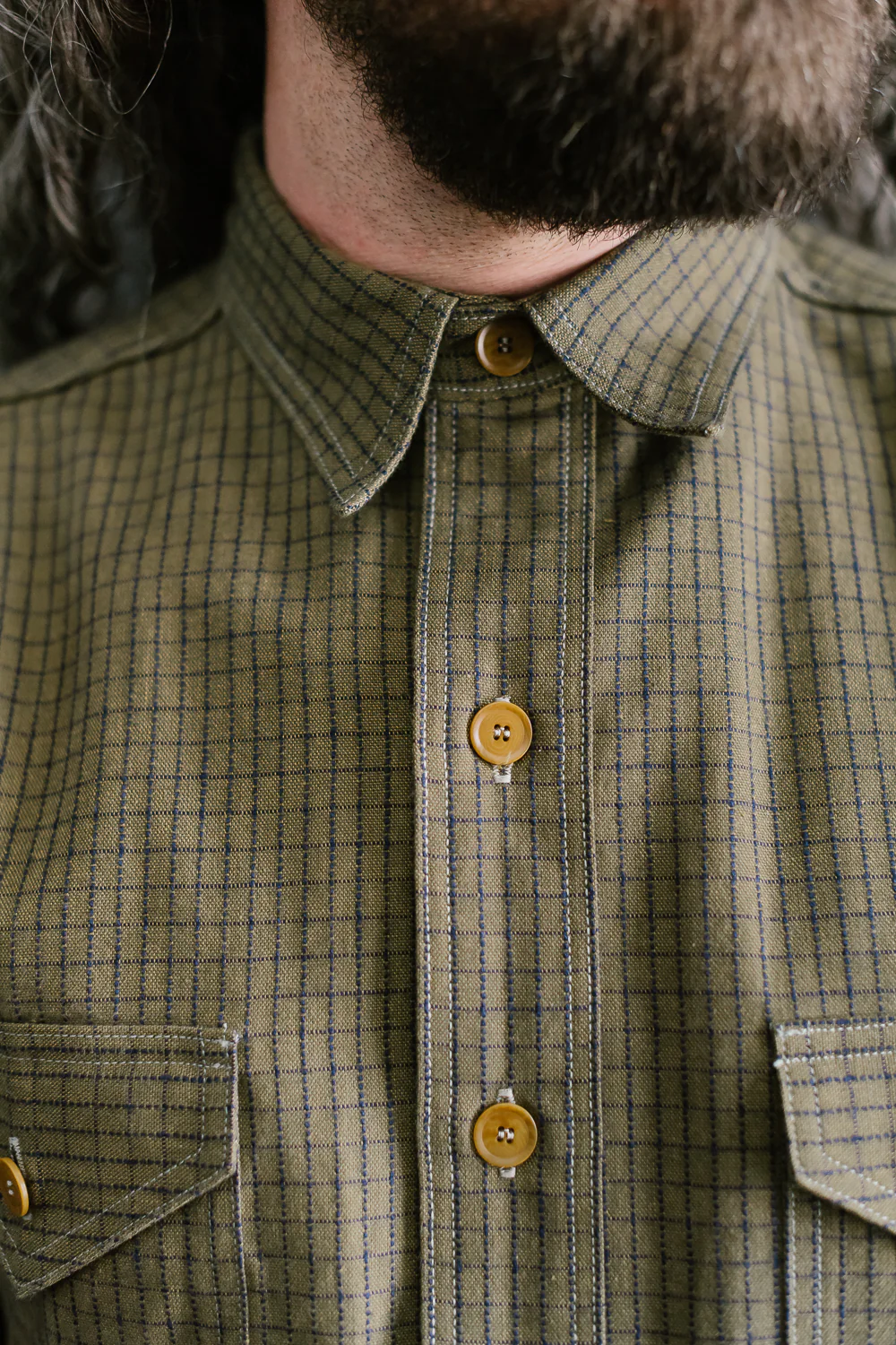 Lot JG-17 - The Madison Shirt - Brown Windowpane - Image 21