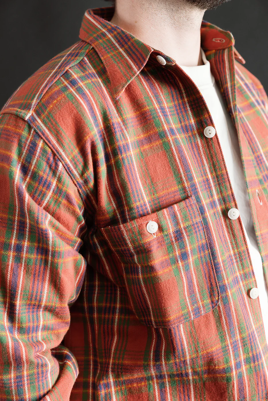Lot JG-06 - 1940s Storm Shirt F Pattern - Red - Image 17