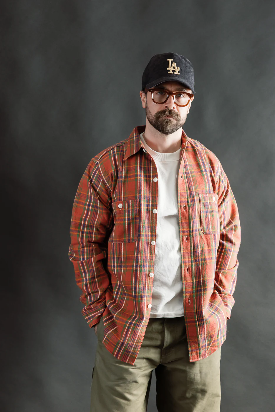 Lot JG-06 - 1940s Storm Shirt F Pattern - Red - Image 9