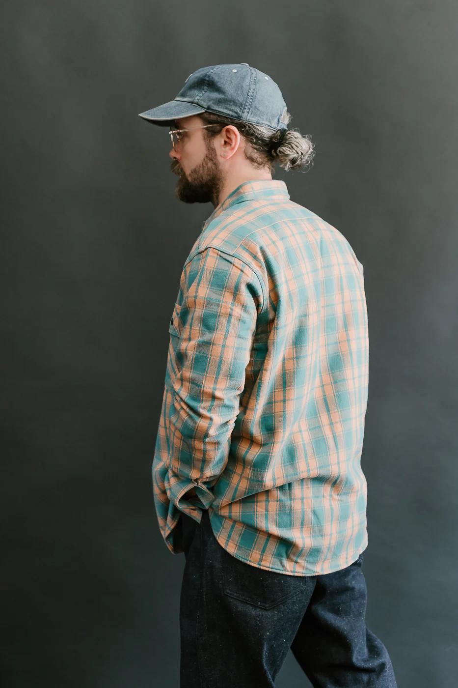 Lot JG-06-2 - The Ancient Flannel (rounded pockets) - Salmon - Image 13