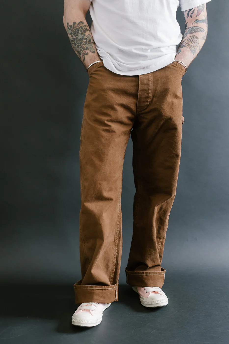 Lot JG-12 - Late 30s Ironworkers Trousers Duck - Brown - Image 12