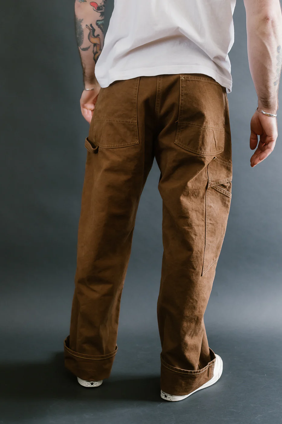 Lot JG-12 - Late 30s Ironworkers Trousers Duck - Brown - Image 15