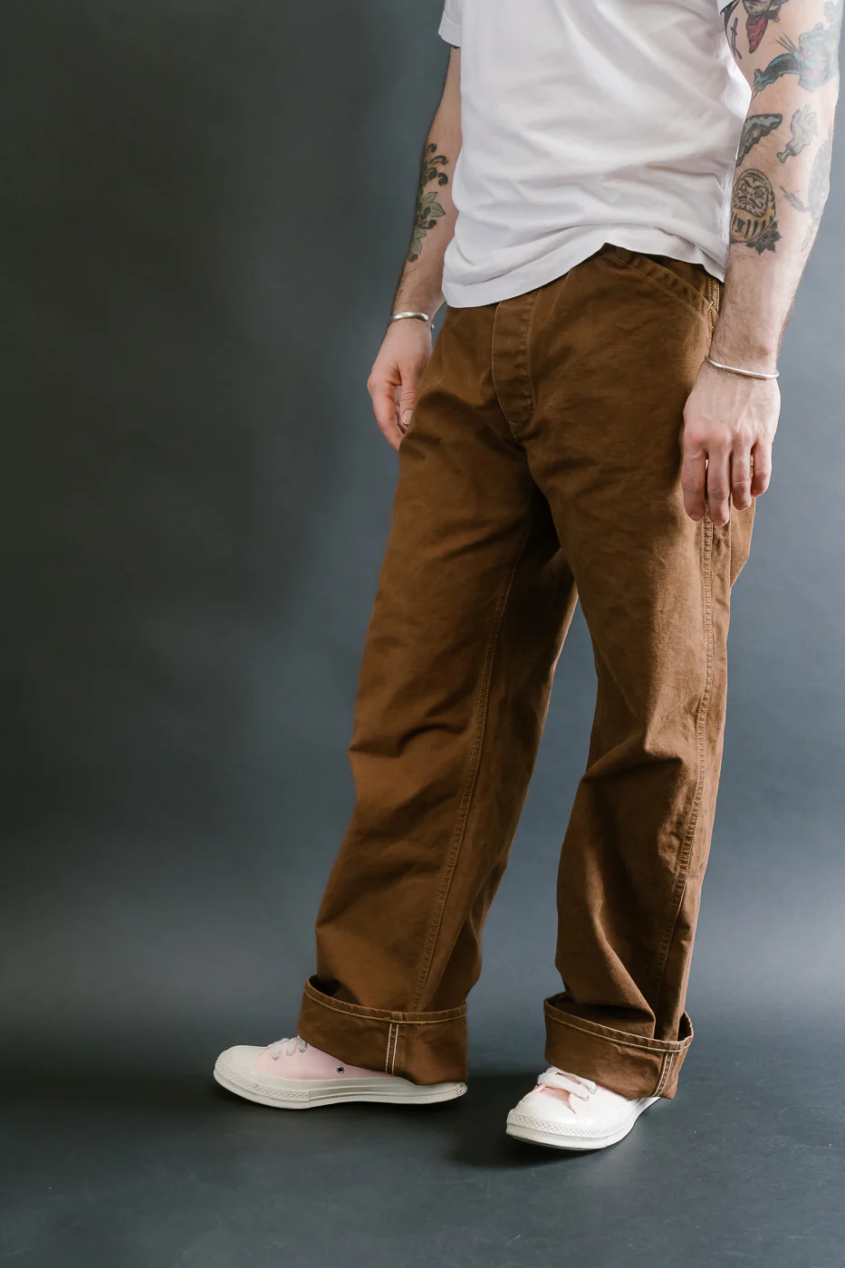 Lot JG-12 - Late 30s Ironworkers Trousers Duck - Brown - Image 17