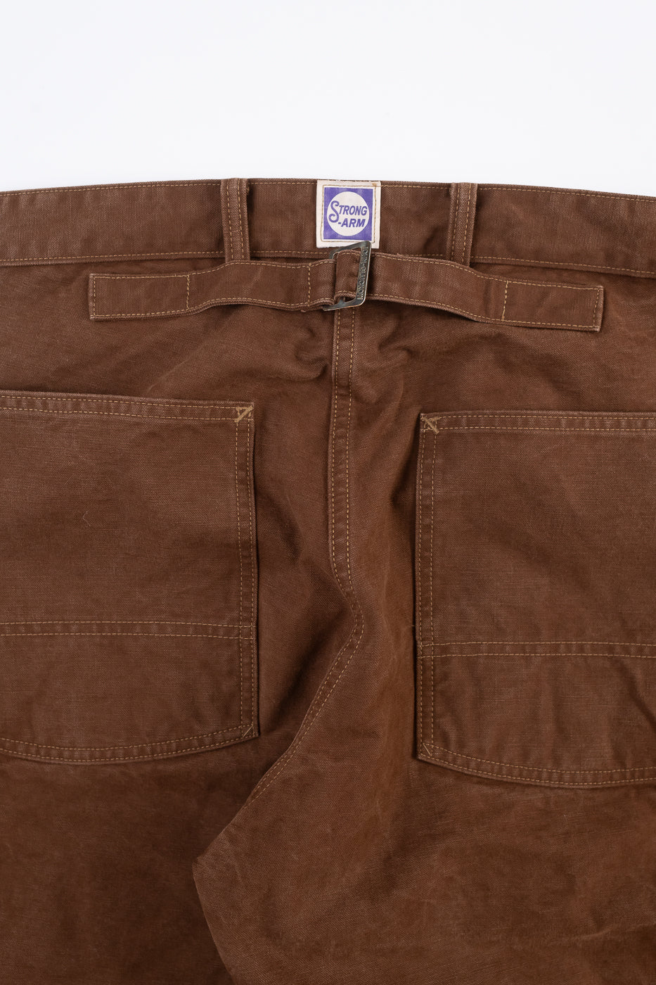 Lot JG-12 - Late 30s Ironworkers Trousers Duck - Brown - Image 5