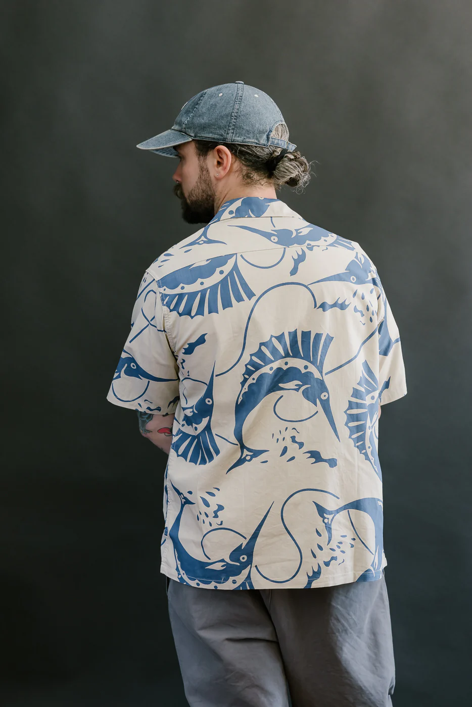 Lot JG-18 - Sailfish Camp Collar Shirt - Beige - Image 11