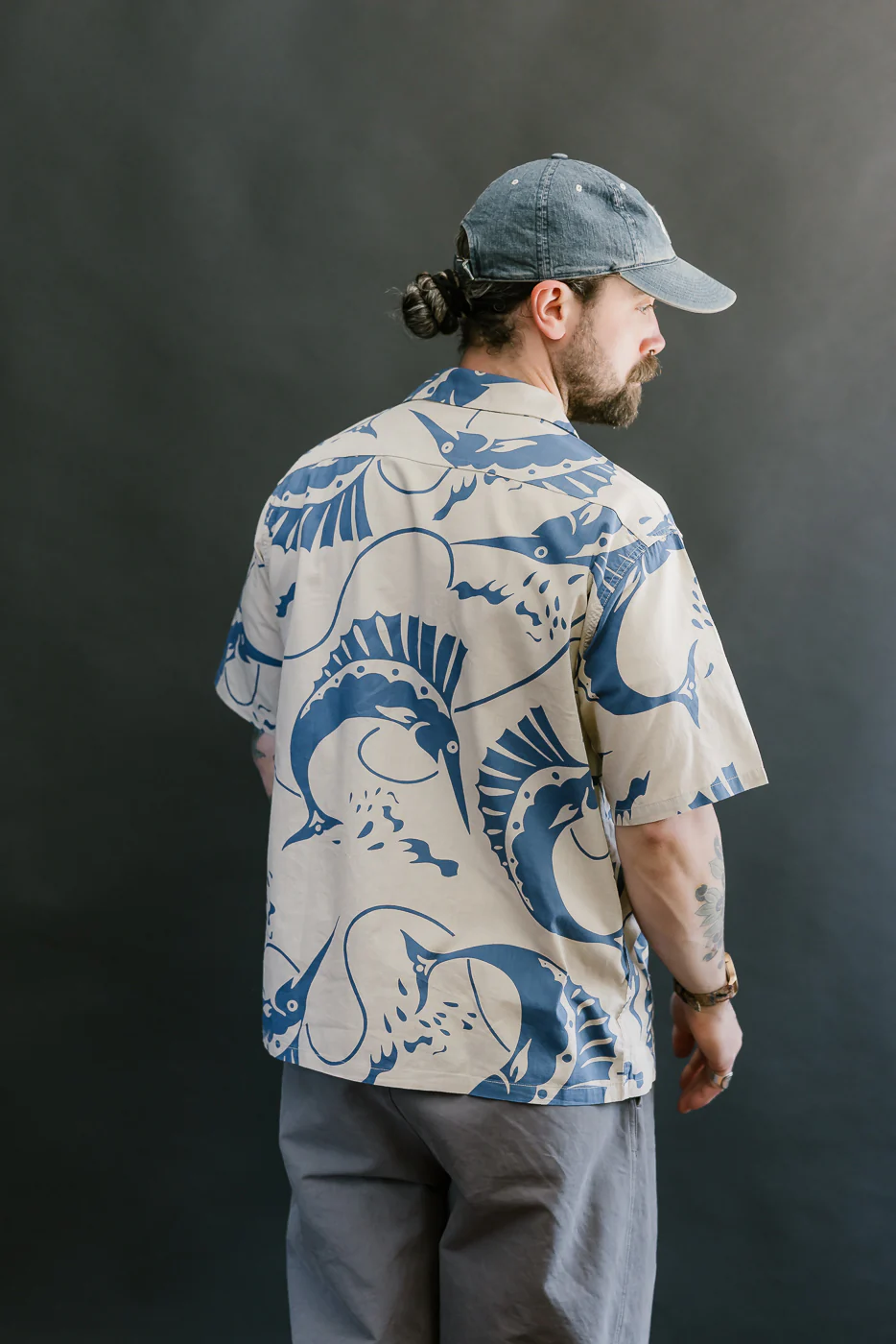 Lot JG-18 - Sailfish Camp Collar Shirt - Beige - Image 12