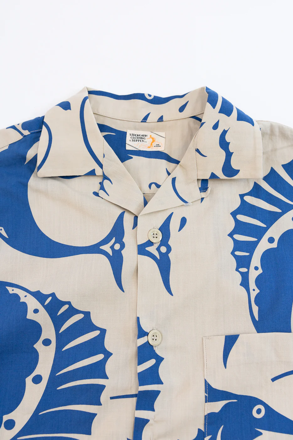 Lot JG-18 - Sailfish Camp Collar Shirt - Beige - Image 2