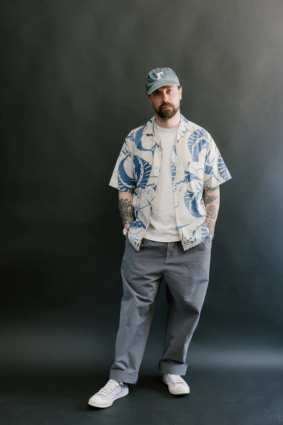Lot JG-18 - Sailfish Camp Collar Shirt - Beige - Image 6