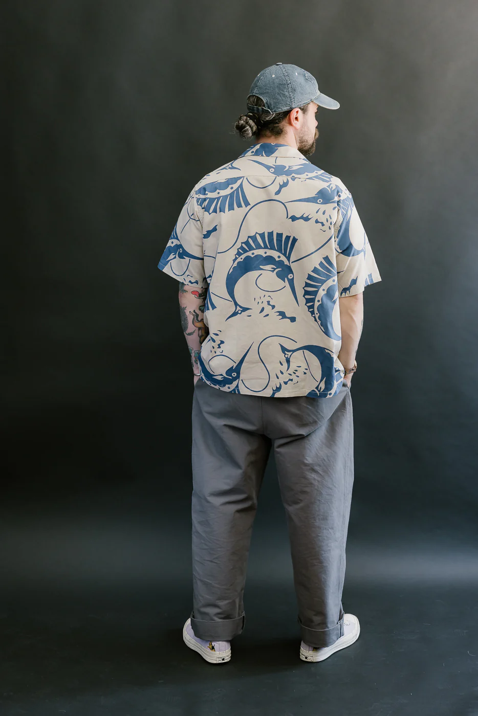 Lot JG-18 - Sailfish Camp Collar Shirt - Beige - Image 8