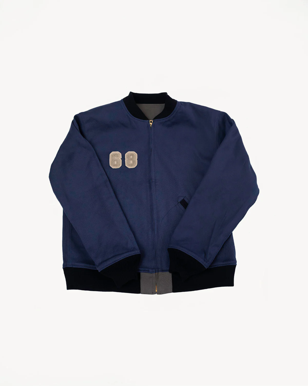 Lot JG-24 - Reversible Cadet's Varsity Jacket w/Patches - Grey, Blue - Image 6