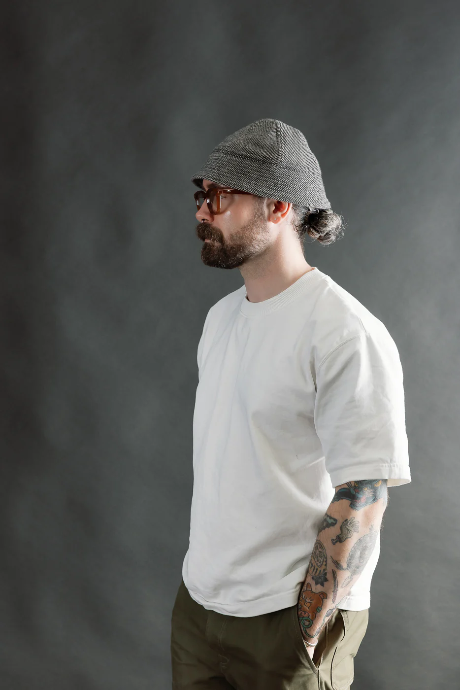 Lot JG-31 - Tweedy Prison Cap - Beige - Image 4