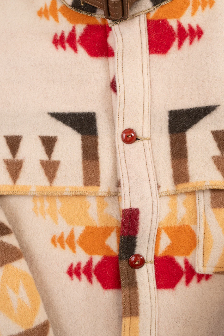 Lot JG-32 - Stag Wool Coat - Beige - Image 4