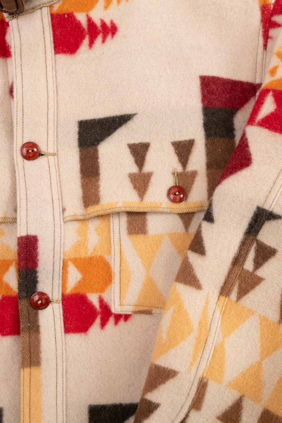 Lot JG-32 - Stag Wool Coat - Beige - Image 5